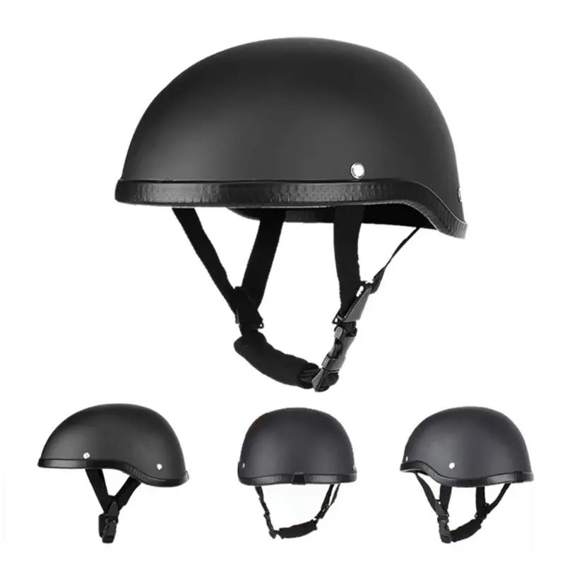 

Summer Vintage Motorcycle Riding Half Helmet Open Face Windproof Unisex Simple Design Motorbike Chopper Biker Pilot