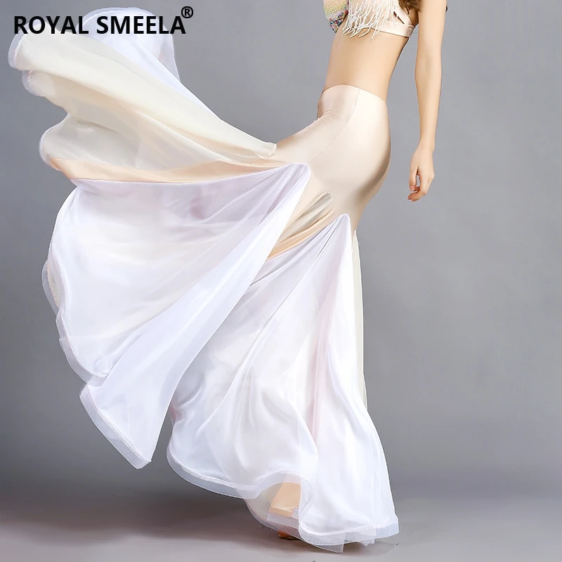 Vrouwen Buikdans Kostuum Buikdans Rok Lange Prestaties Rok Buikdans Slijtage Fishtail Mermaid Rok Buikdansen Rokken