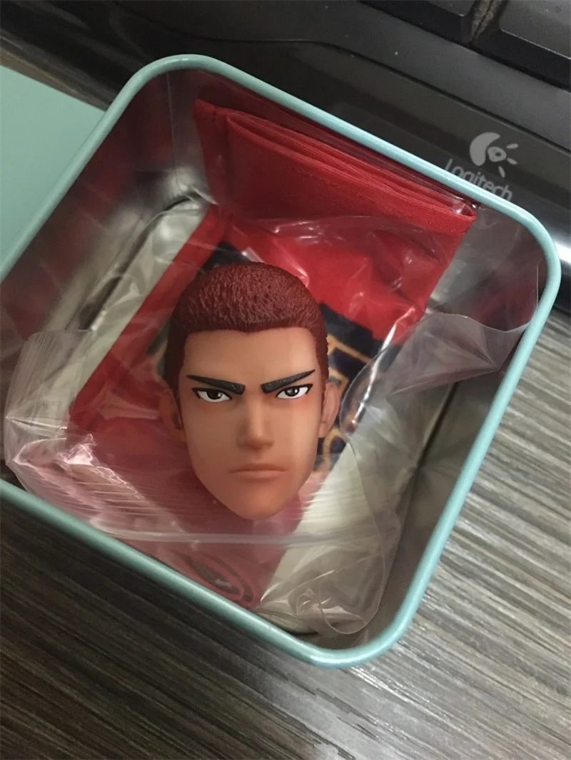 W magazynie na sprzedaż 1/6 figurki z kreskówek koszykówka Yingmu Power Forward rzeźba męskiej głowy dla zwykłych 12-calowych lalek figurki