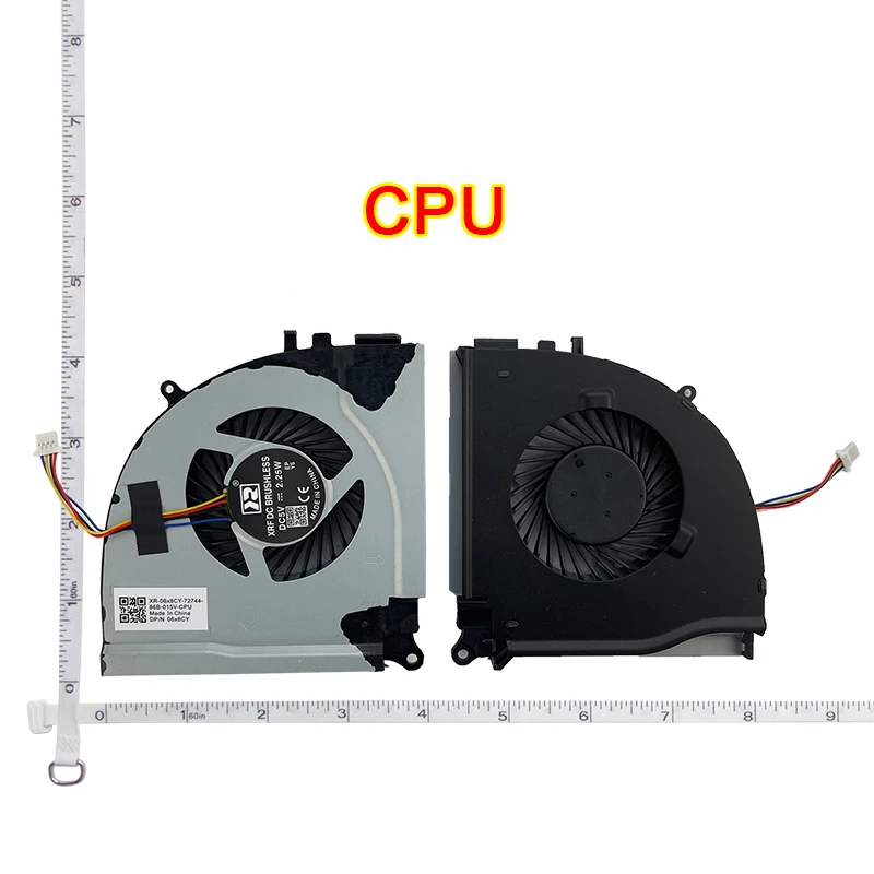 Laptop Cpu Gpu Cooling Fan for Dell Speed 15 Inspiron 15 RJX6N 04X5CY 4X5CY FGLP FGLQ AB09005HX090B00 AB08505HX090B00