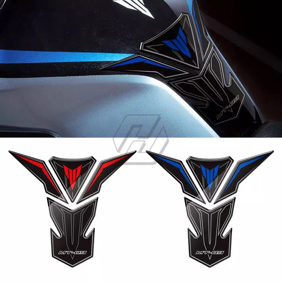 

3D Resin Motorcycle Tank Pad Protector Case for Yamaha MT-09 Tracer 2013-2015 2014 Fuel tank sticker