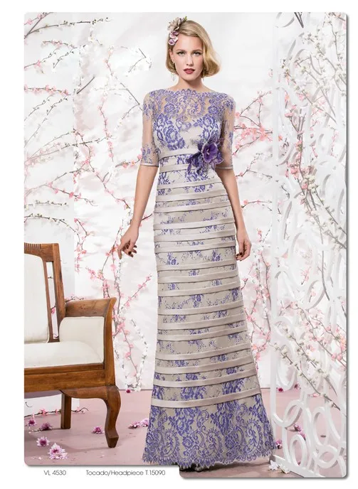 Robe de soirée longue élégante pour femmes, robes mère de la mariée en dentelle, prix spécial, bon marché, 2019