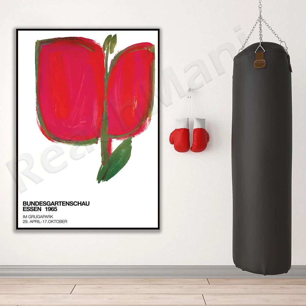Essen65, vintage poster, 1965, garden exhibition, mid-century, vintage art deco gift