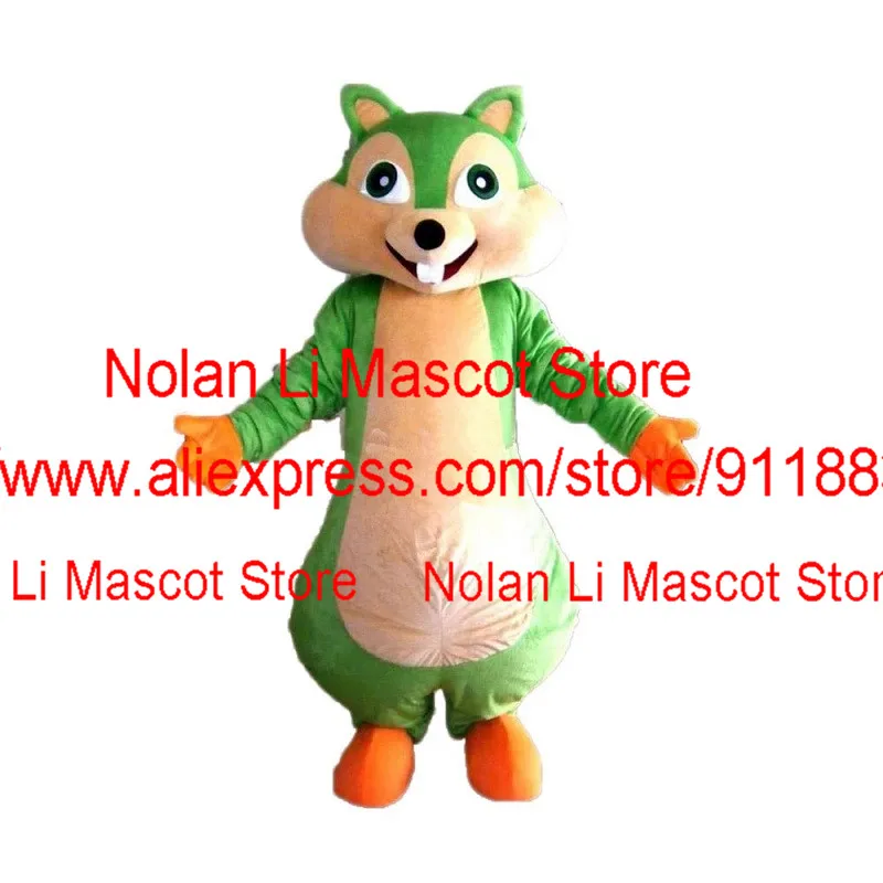 High quality Cartoon Anime Hot Sale Squirrel Mascot Costume Cosplay Fur Holiday Celebration Fancy Dress Ball Halloween Gift 1208