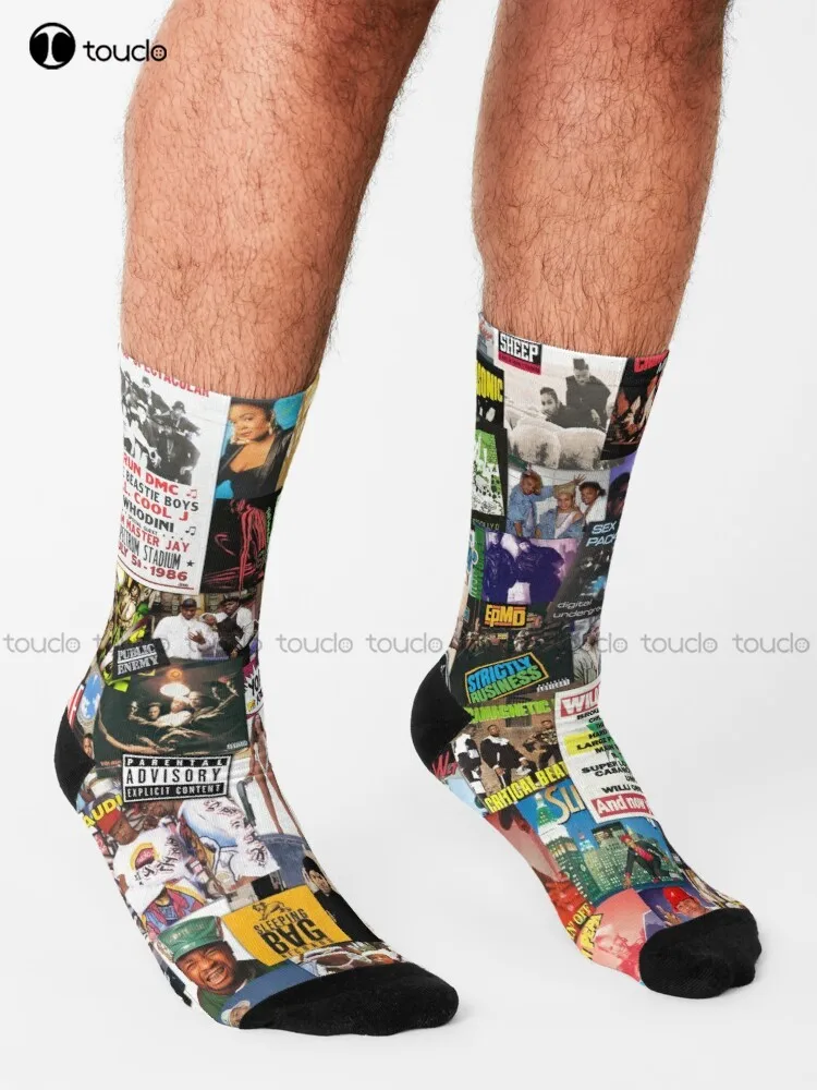 Old School Hip Hop Socks Slipper Socks Women Personalized Custom Unisex Adult Teen Youth Socks 360° Digital Print Funny Sock