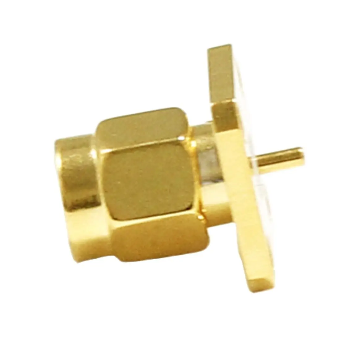 

1pc SMA Male Plug RF Coax Modem Convertor Connector Solder Post Cable 4-hole Panel Mount Goldplated New Wholesale