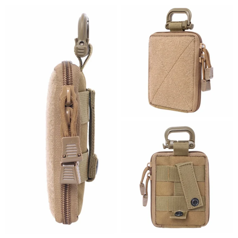 Saco da cintura tático caça acampamento edc bolsa à prova dwaterproof água militar carteira saco do telefone móvel bolso correndo ao ar livre pequeno saco