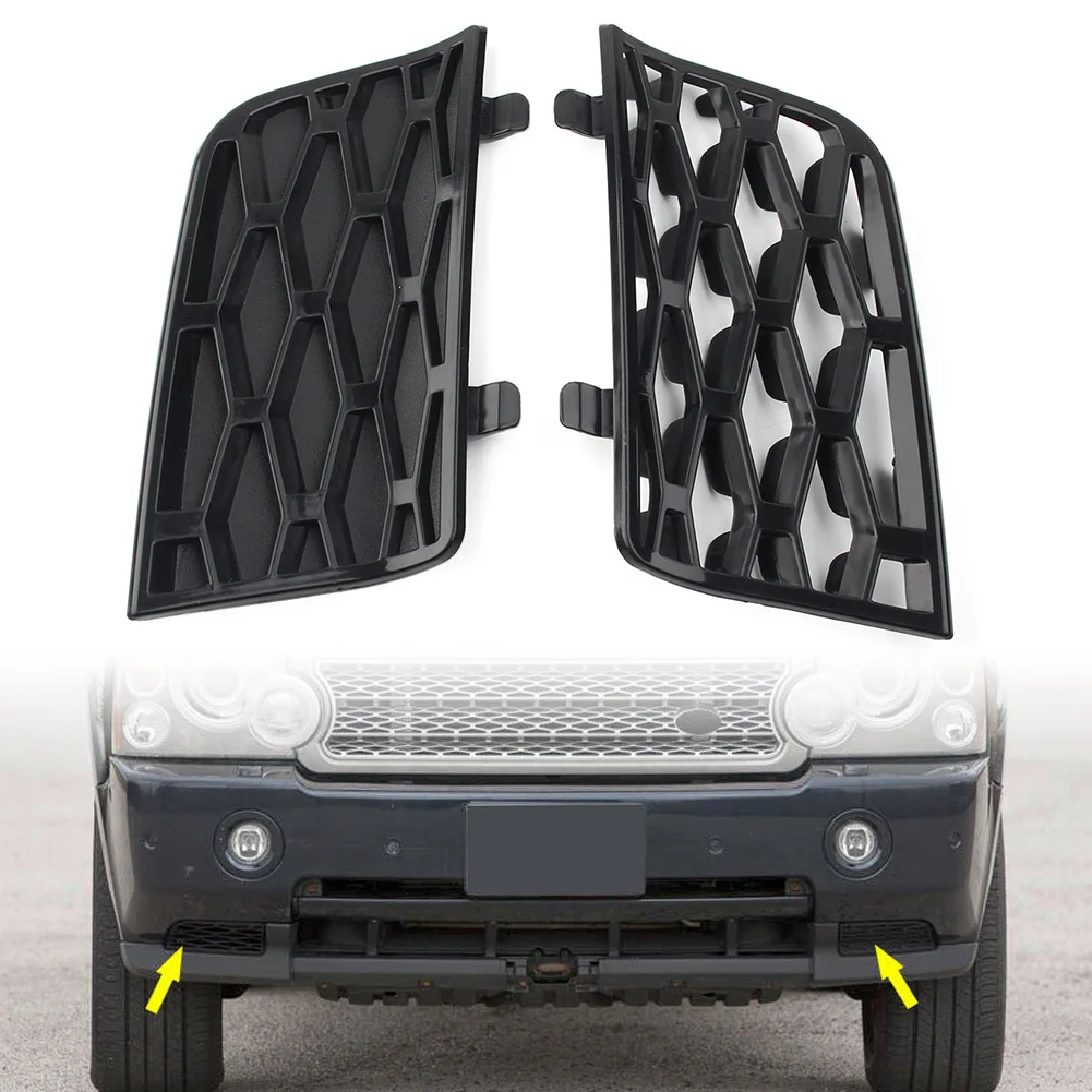 

2x Front Bumper Lower Grille Air Inlet Grill Cover For Range Rover 4.2L 2006 2007 2008 2009 Black ABS Auto Styling Parts