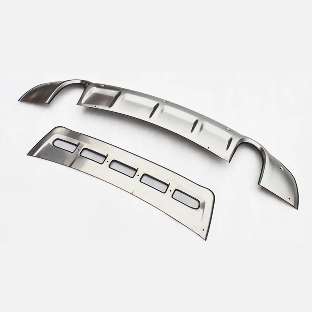 

Wotefusi 2pcs Front Guard Rear Bumper Protector Stainless Steel for Audi Q5 2013-2017 [QPA679]