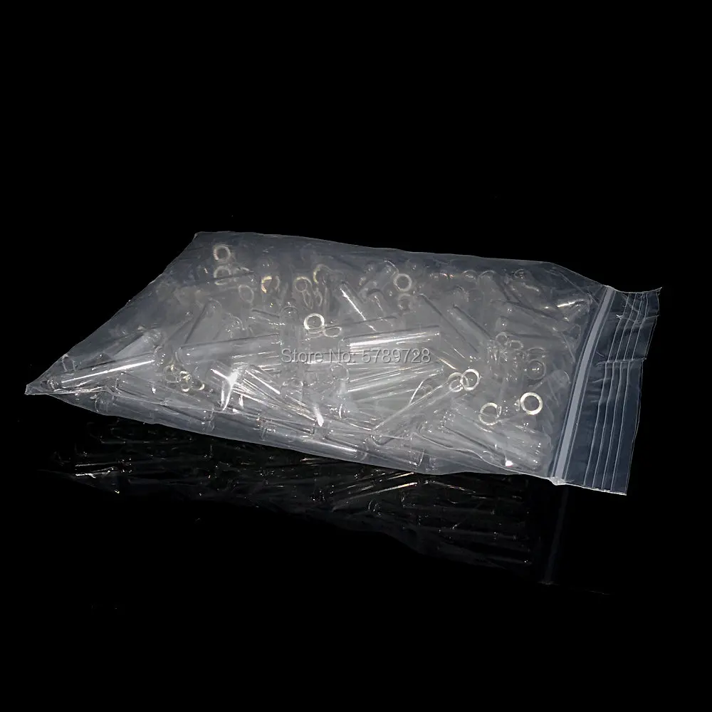 200pcs 6x30mm 6x50mm 7x30mm 7x50mm Mini Clear Glass Fermentation tube, duchenne tube for Teaching/medical/chemical experiment