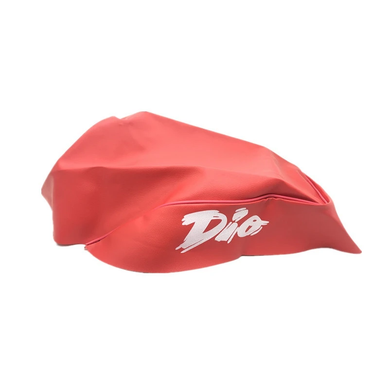 2 Pcs Motorcycle Seat Cover Imitation Leatherseat Cover For HONDA DIO AF27/AF28 Motorcycle Modification Red & White