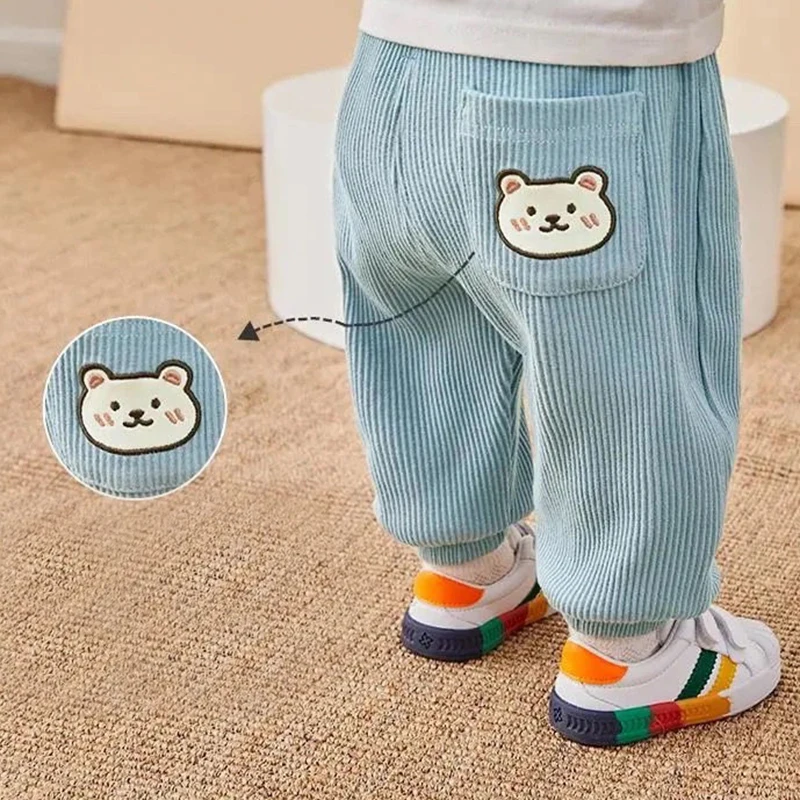 

Baby Corduroy Pants Baby Infant Autumn Winter Big PP Pants Toddler Girls Clothes Spring Kids Boys Long Pants Children‘s Trousers