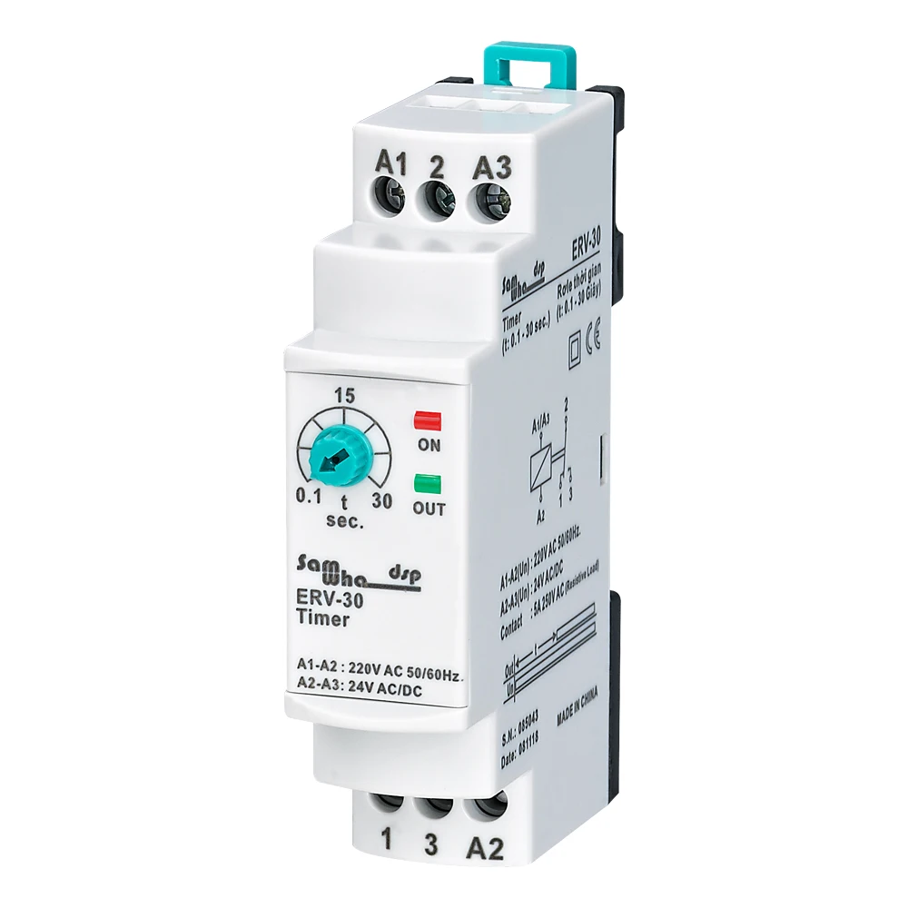 Samwha-Dsp ERV-30 Przekaźnik czasowy opóźnienia Elektroniczny regulowany (0,1-30 sek.)