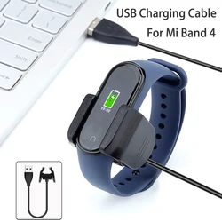 USB şarj Xiaomi Mi bant 4 Dock klip hızlı şarj kablosu için Xiaomi Miband 4 Mi Band4 kablosu adaptörü aksesuarları