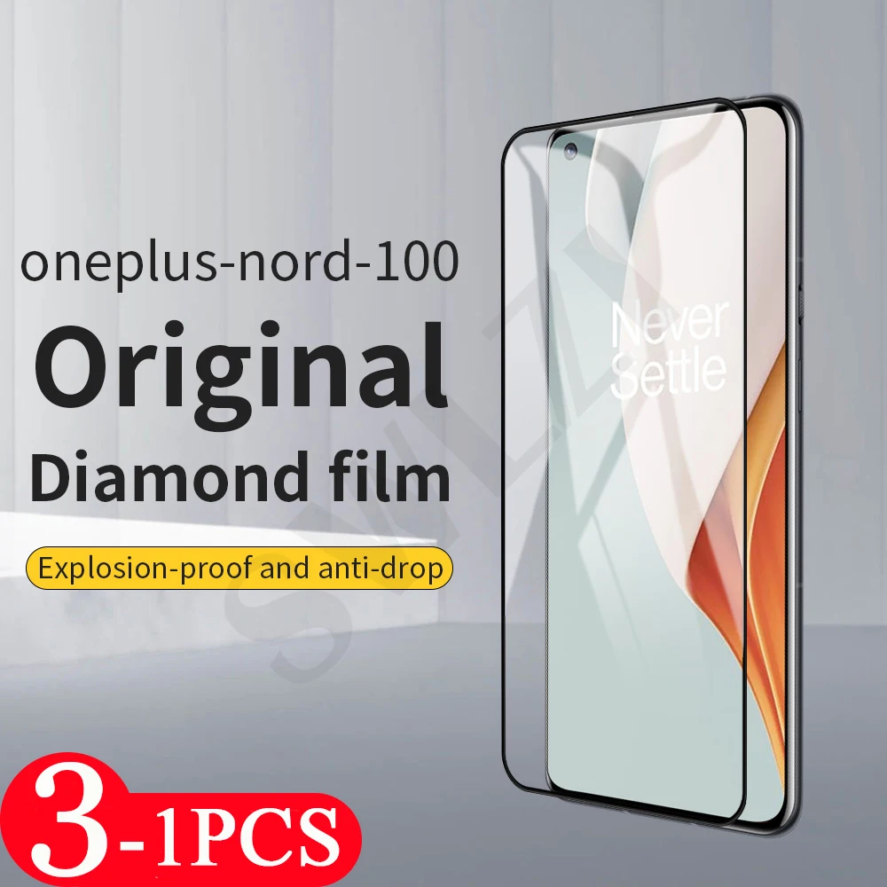 3/2/1Pcs cover screen protector for oneplus Nord 7 7T 8 8T plus 9 pro 9R 9E N10 N100 6 6T tempered glass phone protective film