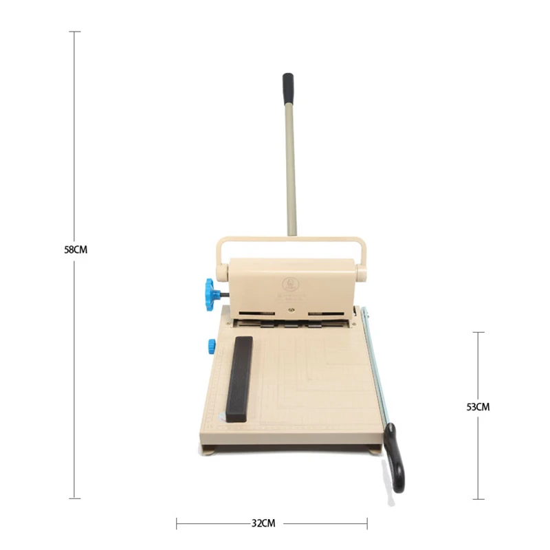Herramientas de oficina portátiles, cortadora de papel 210, máquina de corte de archivos, perforadora de acero de seguridad de precisión