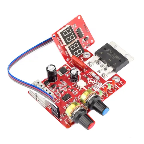 NY-D01 Spot Welders Control Board 40A 100A Digital Display Spot Welding Time And Current Controller Panel Adjust Timing Ammeter