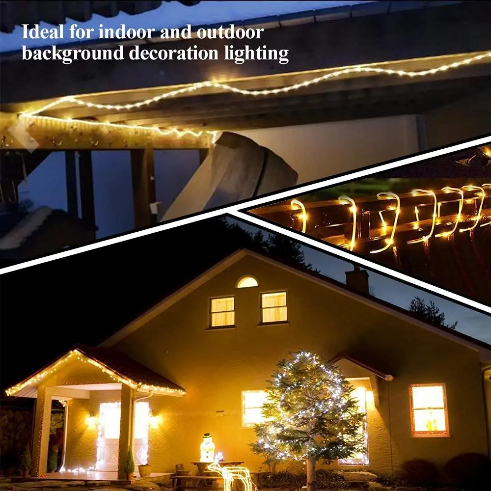 360 Round LED Neon Light Strip 220V 110V AC Rainbow Tube Lamp Waterproof RGB White Flexible Led Rope Lights Christmas Decoration