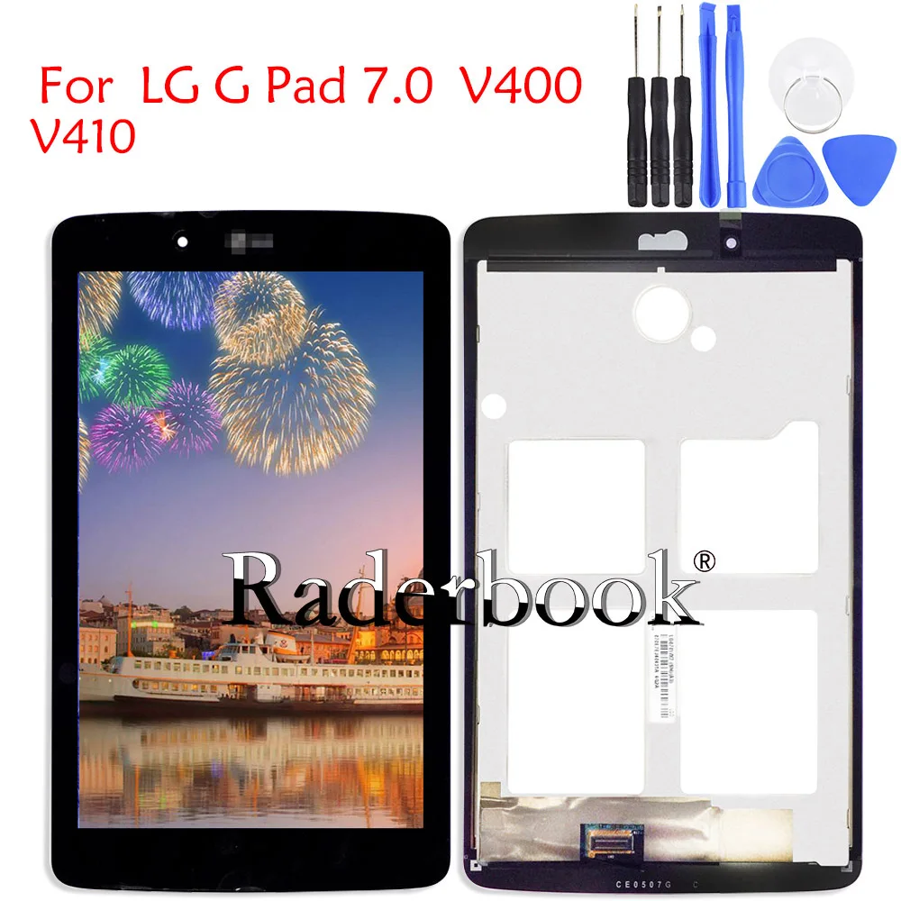 7' Inch'' LCD Display + Touch Screen Digitizer Glass Assembly For LG V400 V410 Tablet Pc Parts