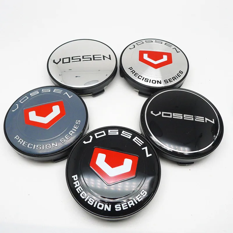 60mm Vossen Precision Series Wheel Center Hub Cap Car Styling Emblem Badge Auto Rims Cover Accessories