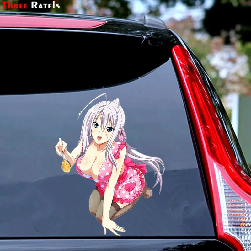 Three Ratels FC833 High School Dxd Rossweisse Render Car Windshield Sticker Vinyl Road Bike Decal