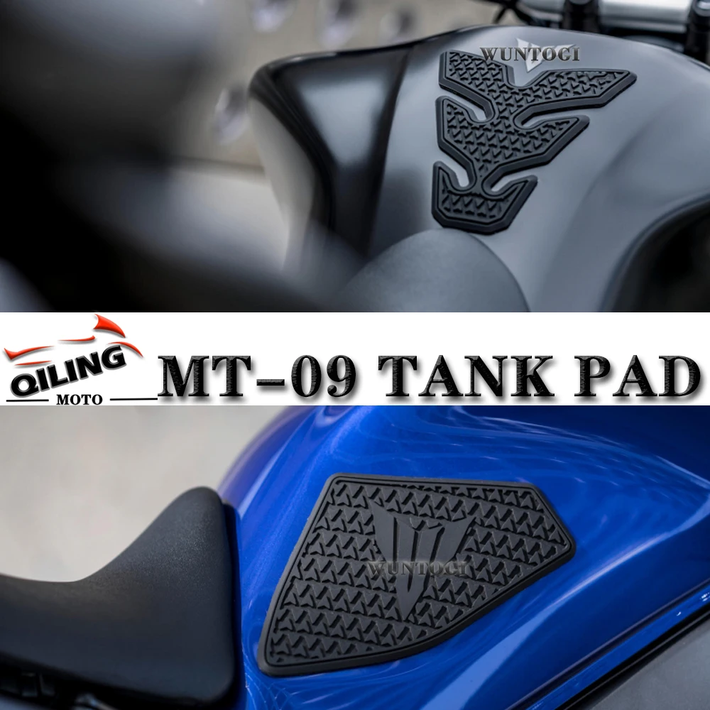 

For YAMAHA Sticker NEW 2021 Fuel Tank pad MT09 MT 09 MT-09 Tank pad Protector Stickers Knee grip sticker motorcycle tank sticker