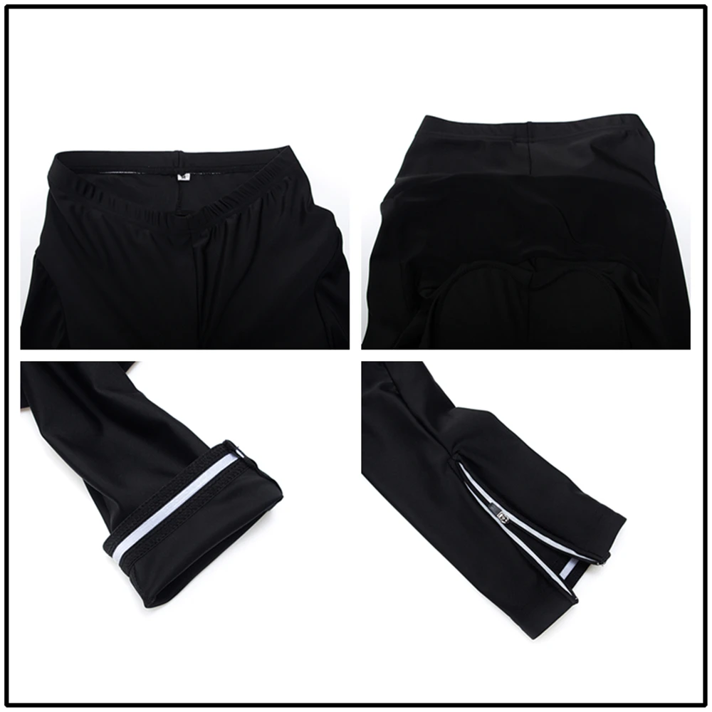 Raudax Herren Frühling Dünne Trägerhose Klassisch Schwarz MTB Sport Team Fahrrad Reitshorts Lange Hose zum Laufen – Detail 8