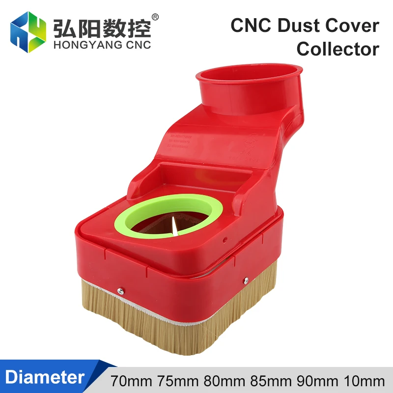 CNC Router Dust Shoe Nut 70 75  80 85 90 100mm Dust Cover Brush For CNC Spindle Motor Engraving And Milling Machine Router