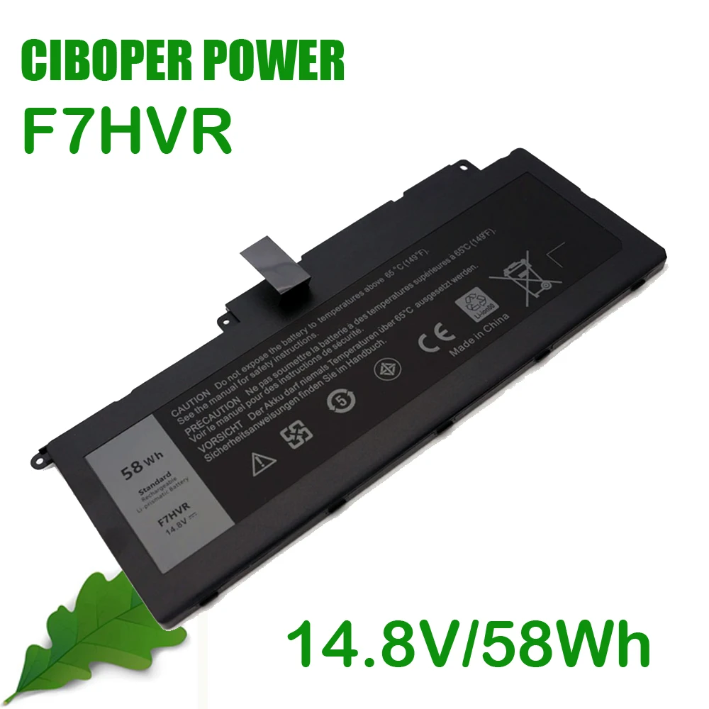 CP Laptop Battery F7HVR 58Wh 9HRXJ 89JW7 T2T3J For Inspiron 14 5447 7000 7437,15 5547 7537,17 7737 7746 Latitude 3150 3450