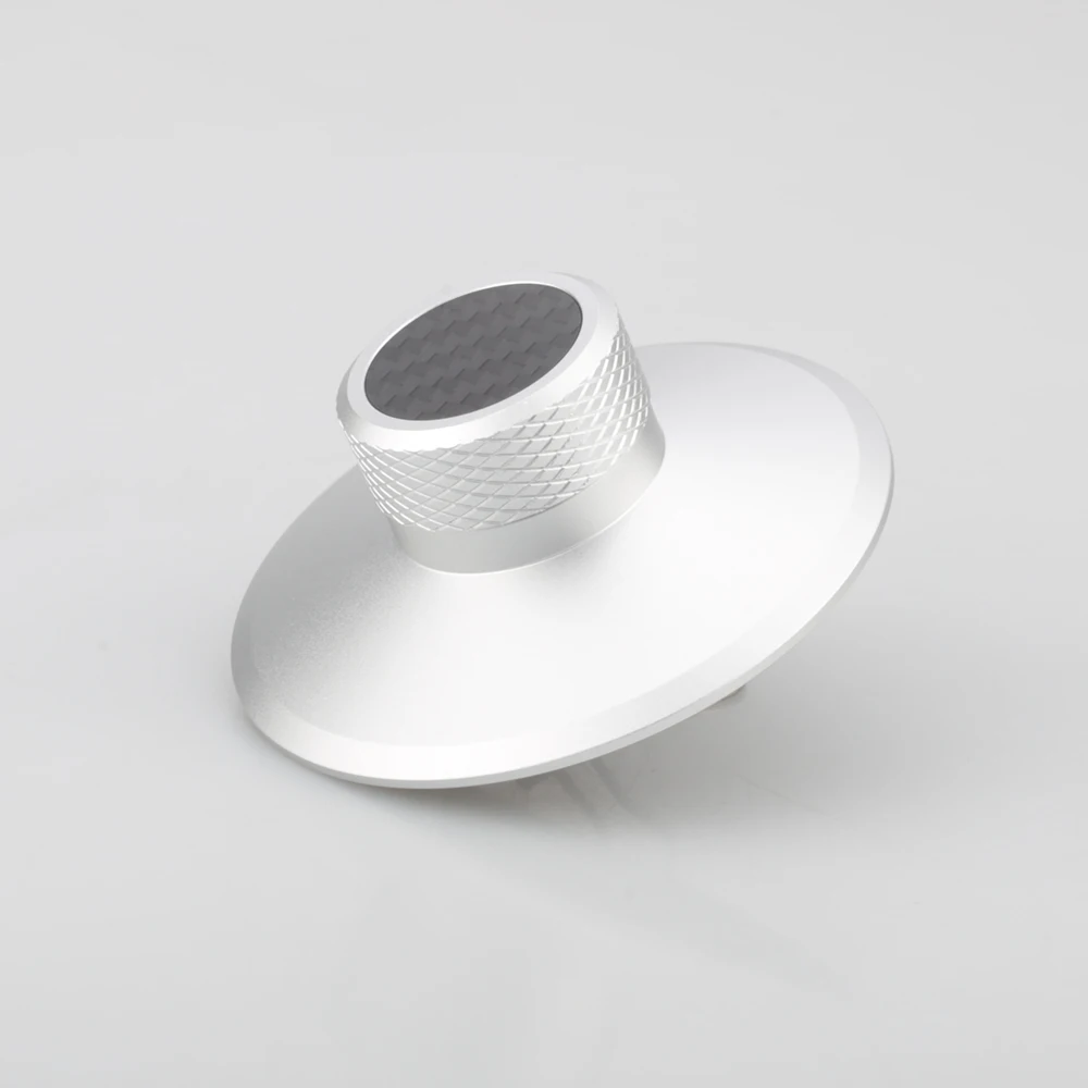 1Pcs Audiocrast 130S คาร์บอนไฟเบอร์อะลูมินัมอัลลอย LP ไวนิล Turntables แผ่นโลหะ Stabilizer น้ำหนักบันทึก/Clamp HiFi