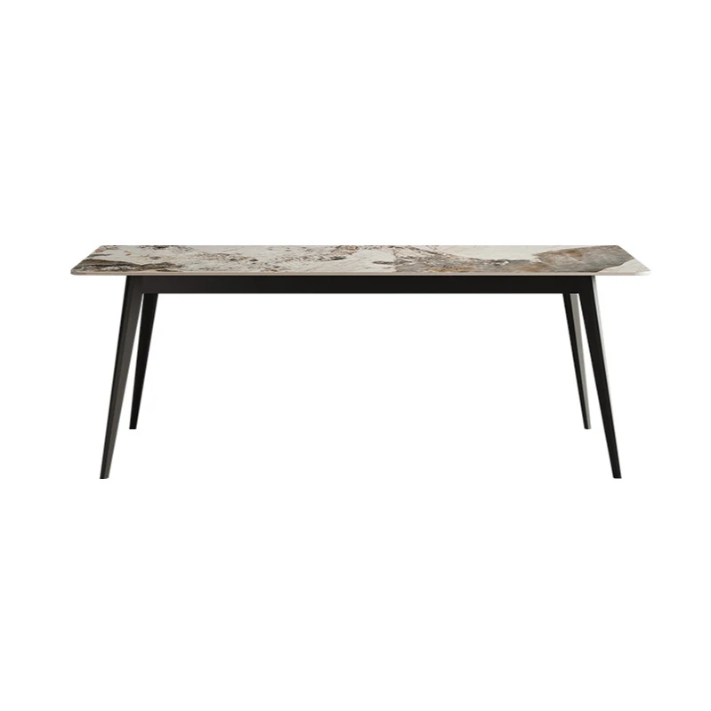 

Bright rock plate dining table combination simple household minimalist dining table