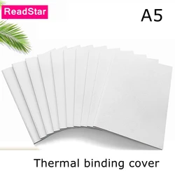 10 pz/lotto ReadStar colore bianco A4 A5 stampabile 230g carta a grana rilegatura termica copertina libro faccia fogli di colla Inlude