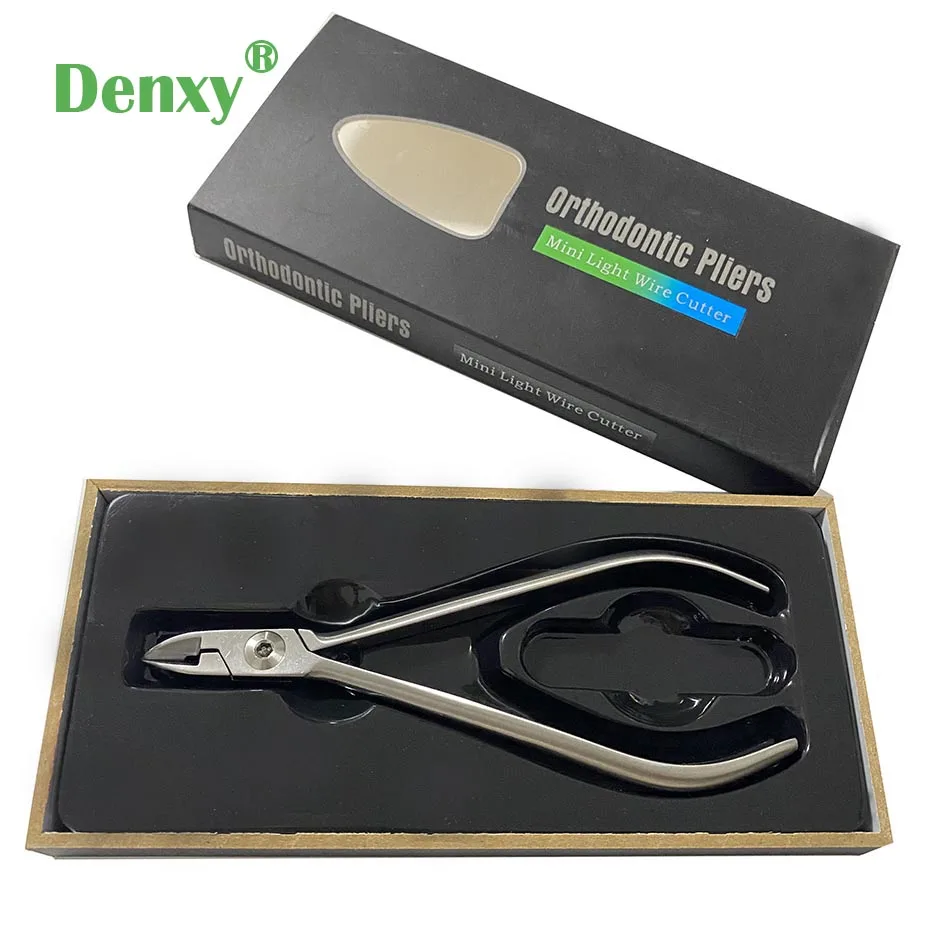 Denxy 1pc dental Orthodontic Pliers Mini Light Wire Cutter Ligature Plier Ligature Cutter dental tools orthodontic arch wires