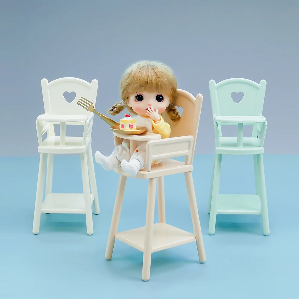 

Aizulhomey Doll Furniture Decoration 1/12 Metal Baby Chair Blythe OB11 GSC Lol Mini Dollhouse Accessories Play House Toys Gifts