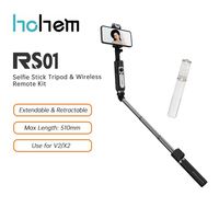 Hohem 3 In 1 Phone Selfie Stick Extendable Retractable Stable Compact Design Tripod with Remote Control Kit for iSteady V2/X2