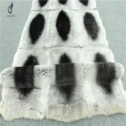 Wholesale factory supply 120 cm x 60 cm  Rex Rabbit Fur Chinchilla Fur Plate for DIY home decoration