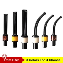 RU-Acrylic 9mm Filter Mouthpieces Pipe Stems Tobacco Pipe Stem for Smoking Tool Accessories Bent DIY Holder be0169-175