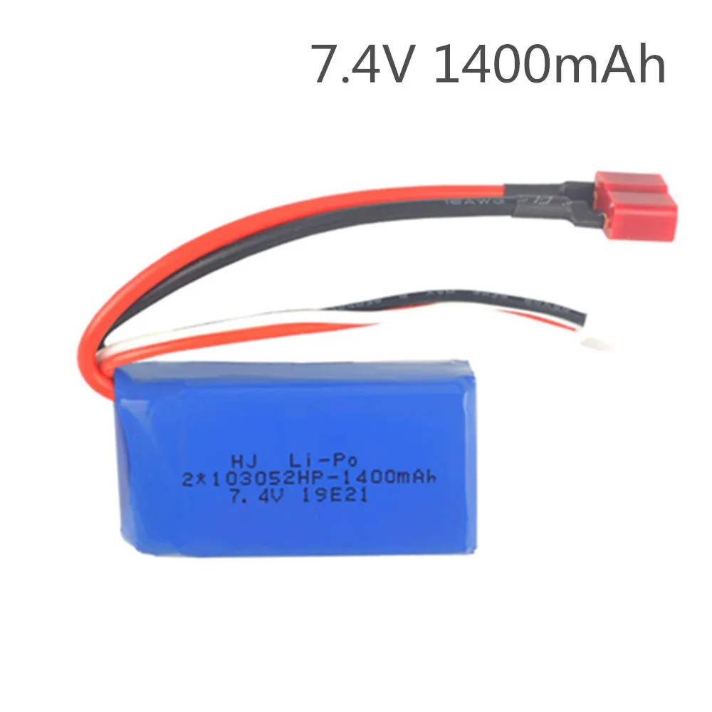 7,4 V 1400 мА/ч, 25C LiPo Батарея для wltoys A959-B A969-B A979-B K929-B Дрон Батарея дистанционного Управление машины вертолета