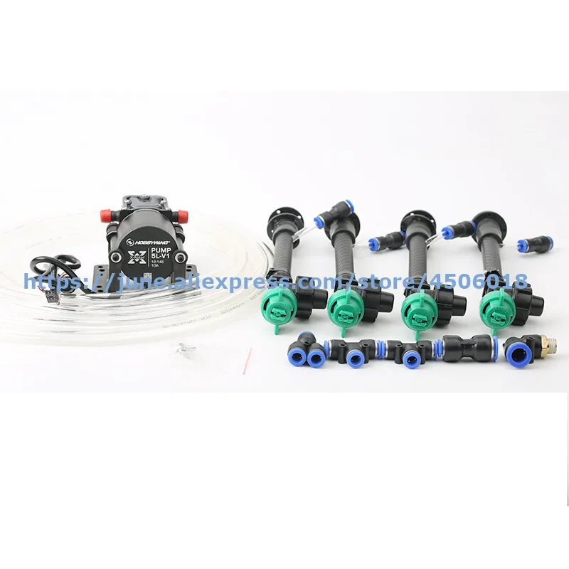 DIY Agricultural drone spray system high-pressure nozzle,Water pump,Buck module,Pump governor, Adapter, Water pipes for 5L/10L/1