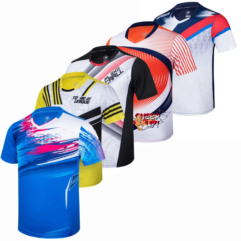 Badminton shirts Men women ,sport shirt Tennis shirts , table tennis tshirt , Quick dry Fitness sports training team game