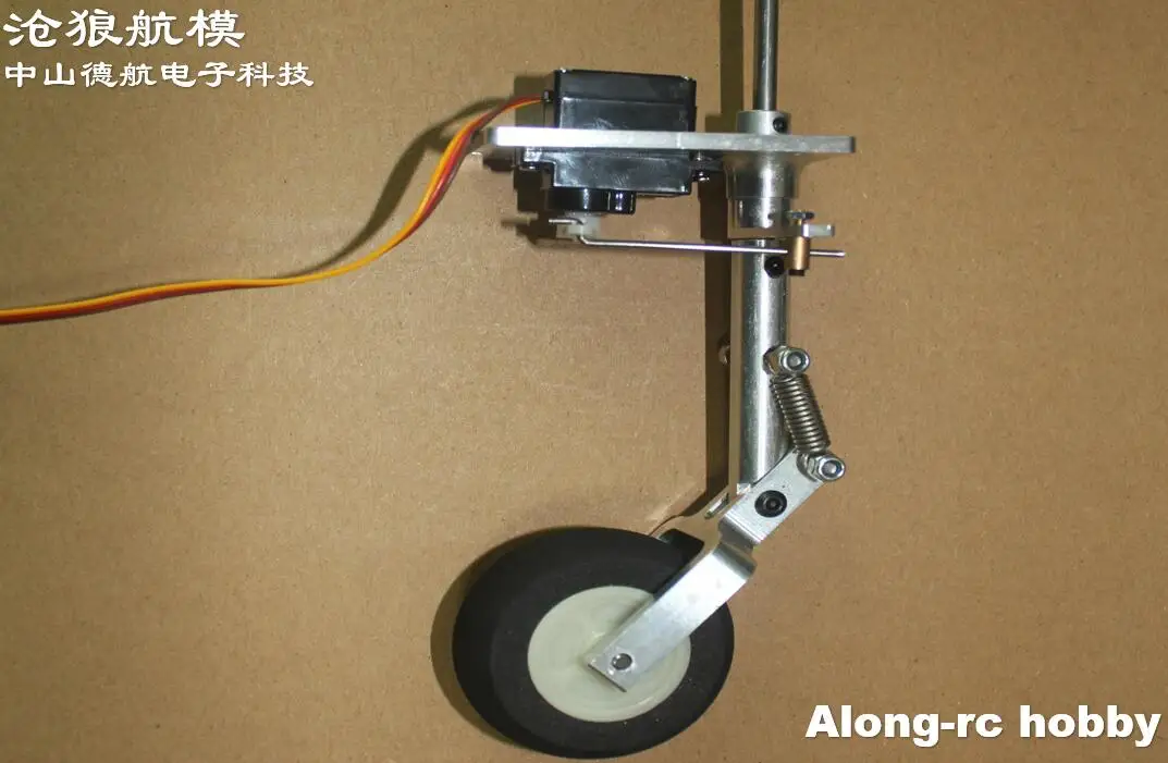 Train d'Atterrissage à Genoux Avant ou Arrière, Amortissement et Tournage avec Servo, Adapté au Modèle d'Avion RC, Pièce de Bricolage