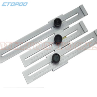 0-200mm /0-250mm/0-300mm Screw Cutting Marking Gauge Mark Scraper Tool For Woodworking Measuring Carbon Steel Graduation 0.1mm