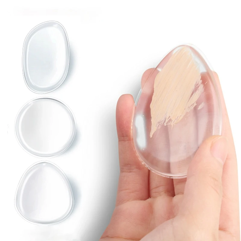 Gourd Makeup Puff Silicone BB Cream Liquid Foundation Makeup Sponge Facial Cosmetic Blender Blending Puff Transparent Jelly Puff