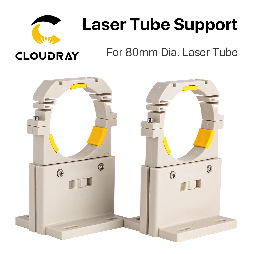 Cloudray Co2 Laser Tube Holder Support Mount Flexible Plastic Diameter 80mm for 75-180W Laser Engraving Cutting Machine