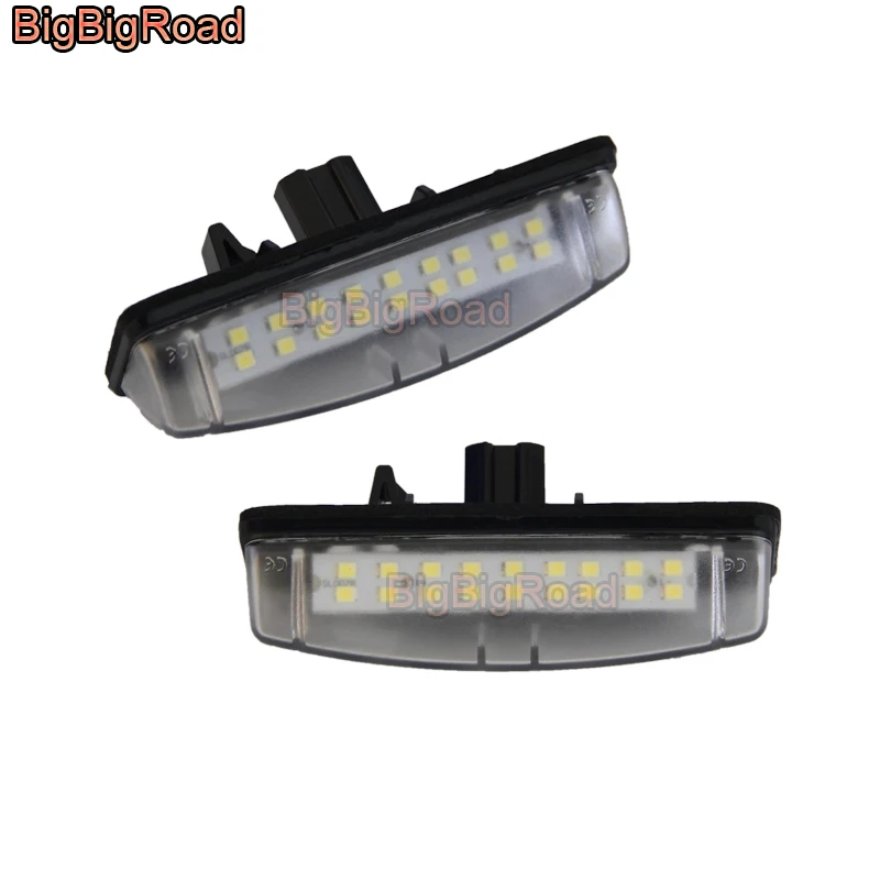 BigBigRoad For Lexus GS300 GS400 GS430 GS 300 400 430 / IS300 IS200 IS 300 200 LED Car License Plate Light Number Frame Lamp