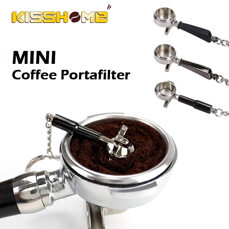 Creative Coffee Keychain Keyring Portable Mini Portafilter Tamper Coffee Machine Milk Jug Coffeeware Accessories Barista Gifts