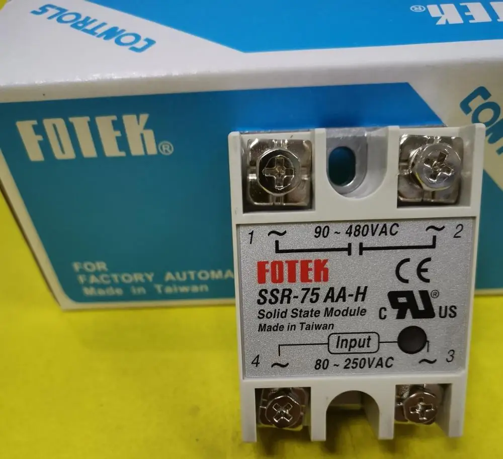 

SSR-75AA-H New original Taiwan FOTEK SCR module solid state relay