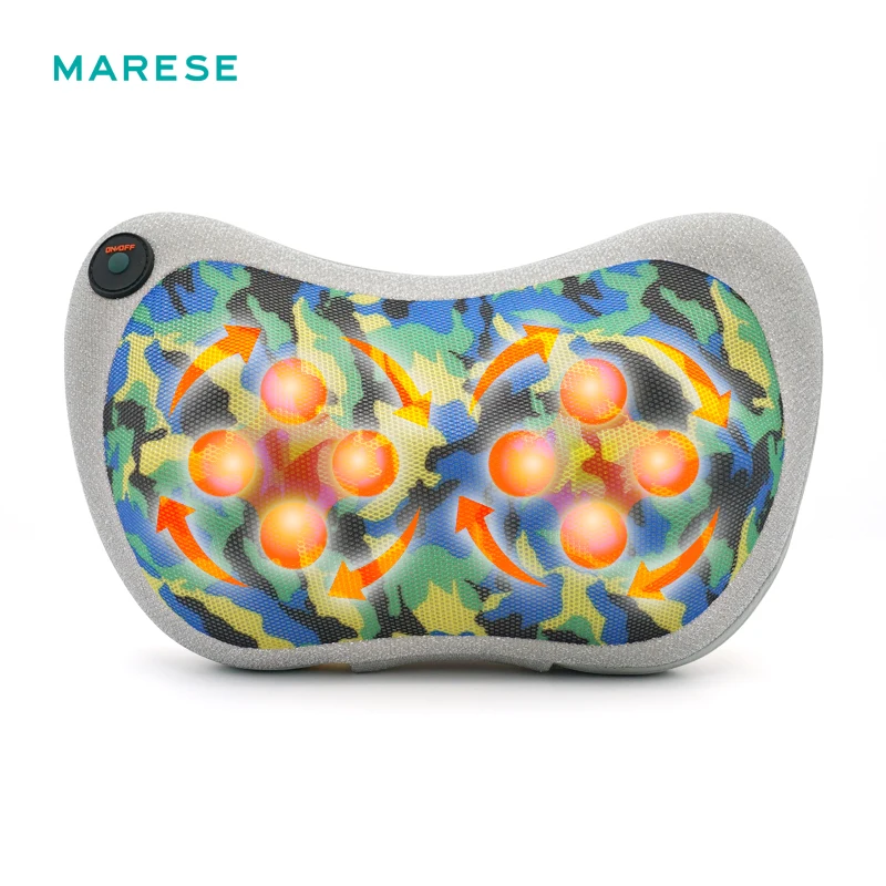 MARESE Infrared Heating Electric Kneading Shiatsu Massage Neck Shoulder Back Body Massager Pillow Car/Chair/Home Massagem