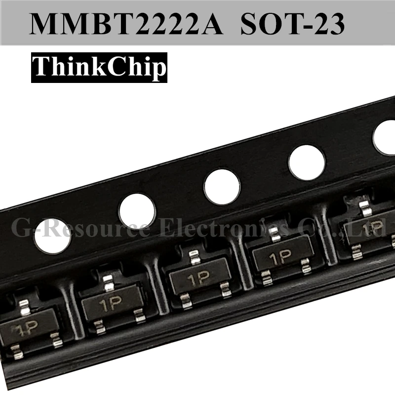 (100 sztuk) MMBT2222A SOT-23 MMBT2222 2N2222A 2N2222 SOT23SMD NPN tranzystor sygnału Patch trioda (oznaczenie 1P)