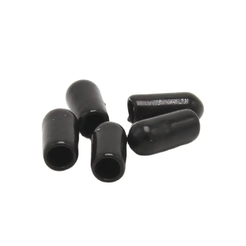 Black 4mm Protective Cover Rubber Covers Dust Cap For Connector Or Metal Tubes 100pcs/lot